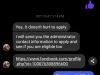 Messenger Grant Scam