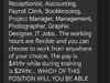 Scammer offering $41hr positions