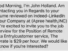 John Holland is a scam artist for Apree Health