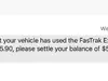 Fake Text saying additional charges for FasTrak Express Lane