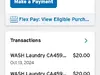 Extra charge for laundry card did not charged